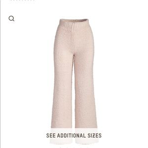 Skims cozy knit pant color: dusk (light pink)
